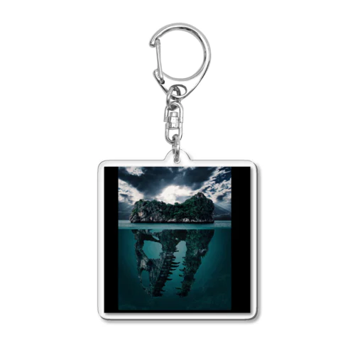 Dinosaur fossils island Acrylic Key Chain