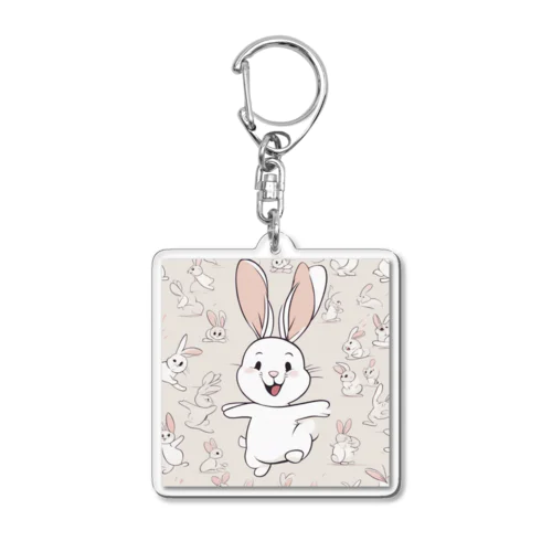 くるくるうさくる Acrylic Key Chain