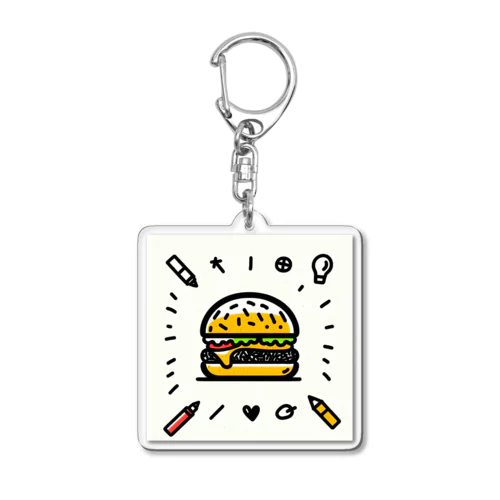 ハンバーガーくん アクリルキーホルダー