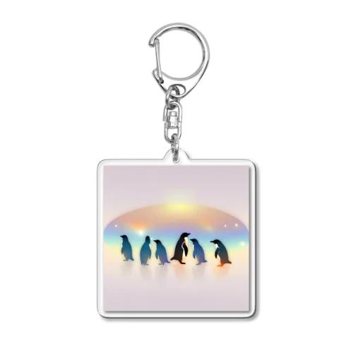 penguins Acrylic Key Chain