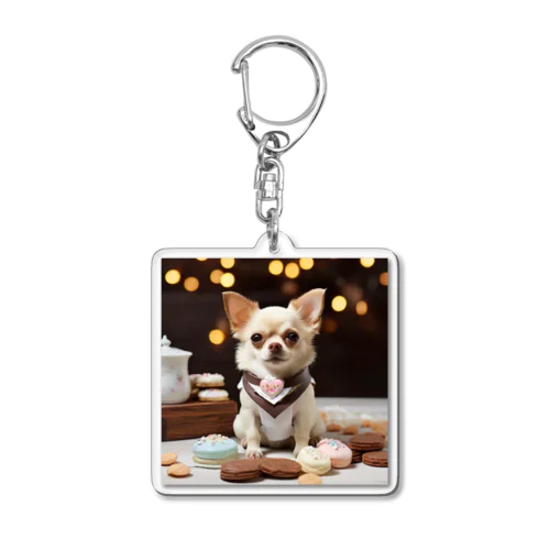 🎀チワワの幸せな一吠え🐕💓 - 心温まる家族の物語 Acrylic Key Chain