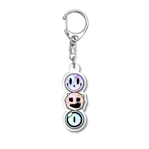 きょうき3兄弟(ドットカラー) Acrylic Key Chain