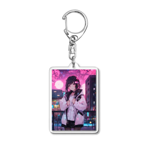 二次元の女の子 Acrylic Key Chain