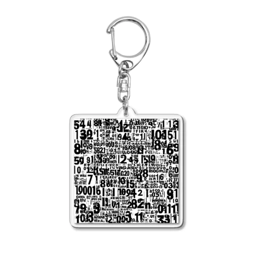 数字アート Acrylic Key Chain