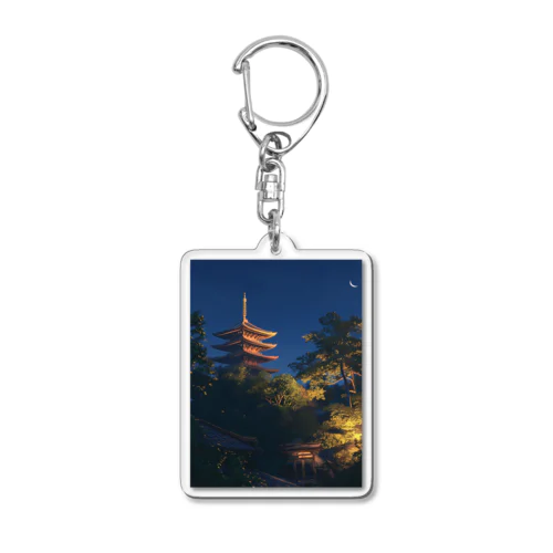 五重塔　なでしこ1478 Acrylic Key Chain