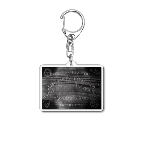 BLACK OUIJA BOARD USED Acrylic Key Chain