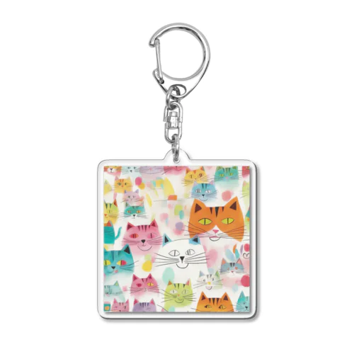beloved cats 002 Acrylic Key Chain