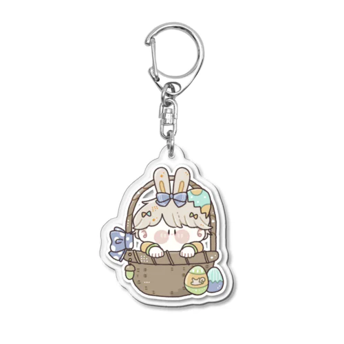 かごからはろーイースターリスヲくん Acrylic Key Chain