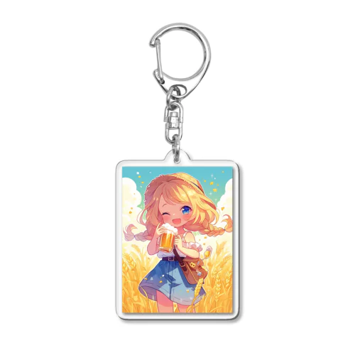 ポップビアガール Acrylic Key Chain