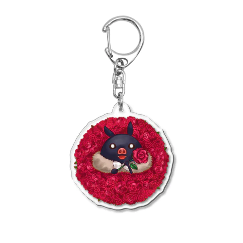 ホワイトデーコウモリ執事 Acrylic Key Chain