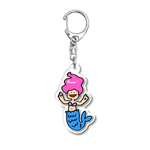 人魚(まま) Acrylic Key Chain