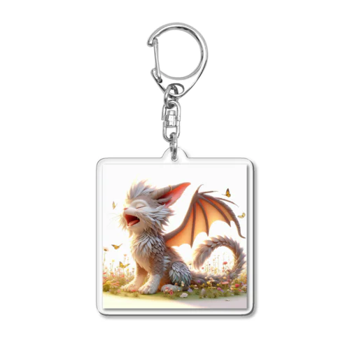 おはようあくび！猫ドラゴン Acrylic Key Chain