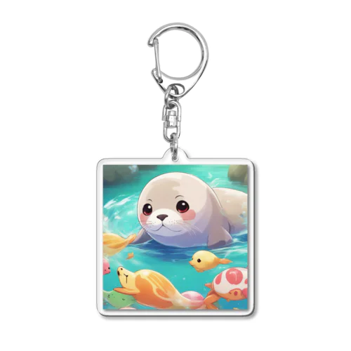 あざらし Acrylic Key Chain