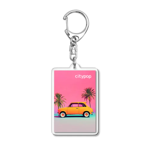 80s CityPop No.19 Acrylic Key Chain