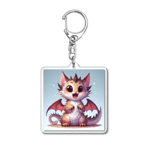 びっくり！ 猫ドラゴン Acrylic Key Chain