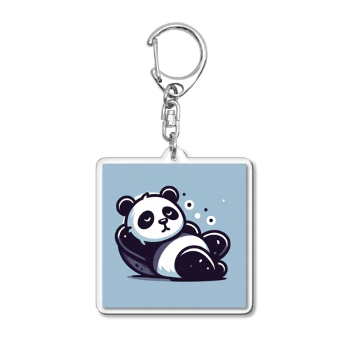 ふわふわのパンダ Acrylic Key Chain