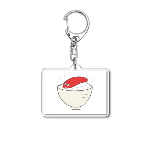 福岡名物！明太子ごはん Fukuoka specialty! Mentaiko rice 후쿠오카 명물! 아키타코 밥 Acrylic Key Chain