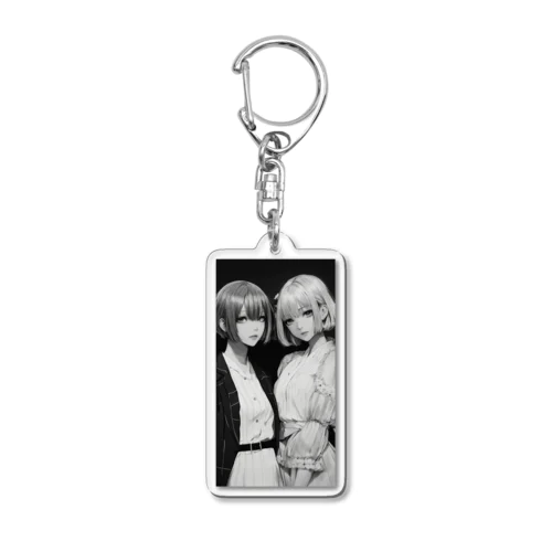 二次元の女の子 Acrylic Key Chain