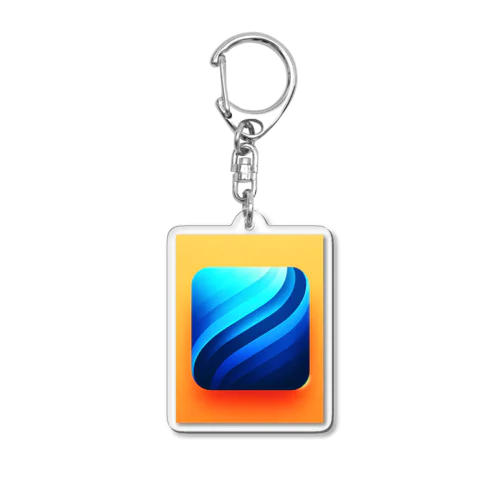 the Blue Acrylic Key Chain