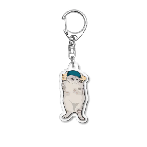 踊る猫 Acrylic Key Chain