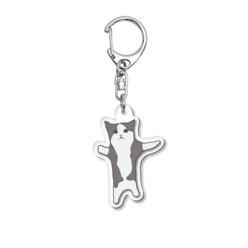 Happy cat Acrylic Key Chain