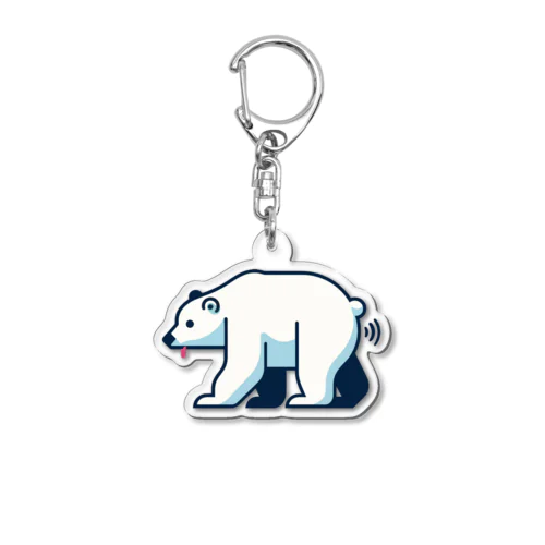 ホッキョクグマ　北極熊 アクリルキーホルダー