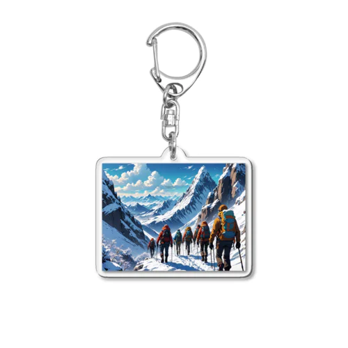 冬の登山隊 Acrylic Key Chain