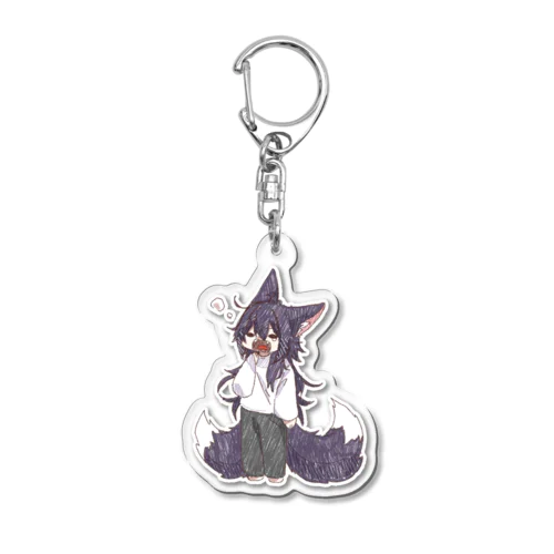 ねむねむ犬神 Acrylic Key Chain