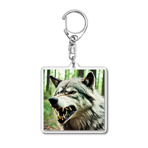 Angry wolf アクリルキーホルダー