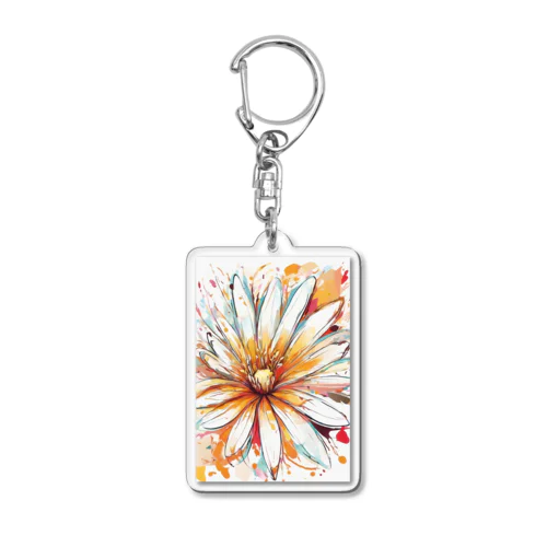 花の開花 Acrylic Key Chain