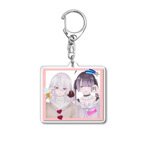 ハートポーズ Acrylic Key Chain