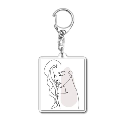 woman2 Acrylic Key Chain