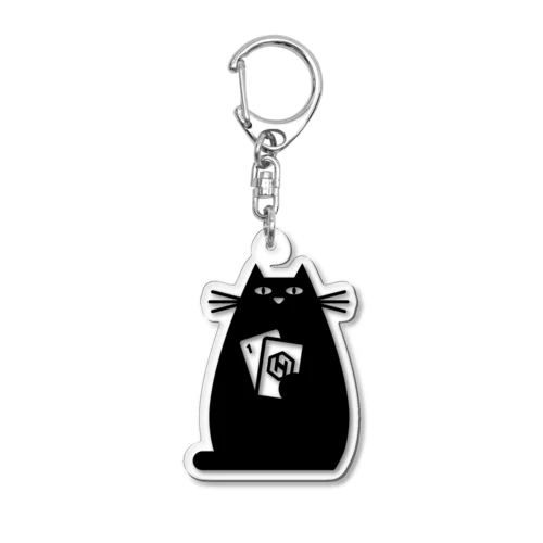 HOBBY ONE 黒猫 Acrylic Key Chain