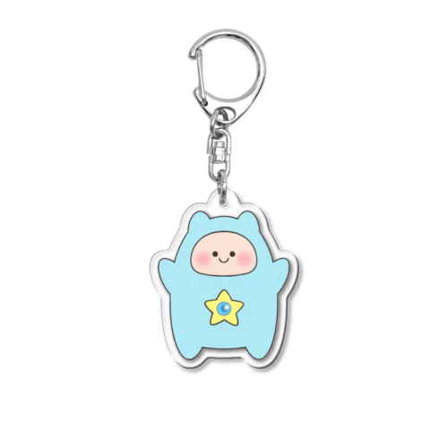 おくるみスターちゃん(ライトブルー) Acrylic Key Chain