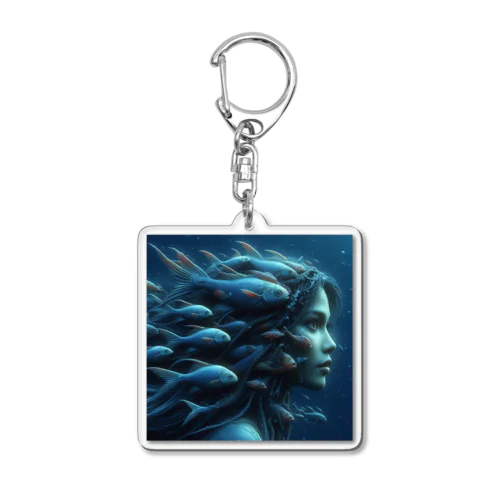 魚群の女王 Acrylic Key Chain