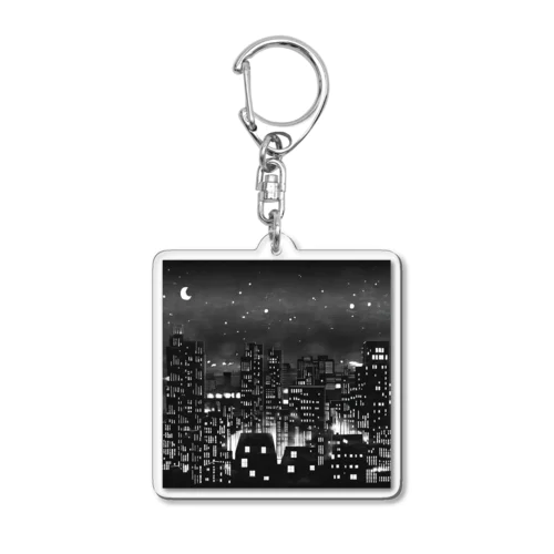 都会の夜景🏙 Acrylic Key Chain