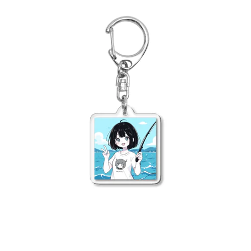 釣りガール　カイナちゃん Acrylic Key Chain