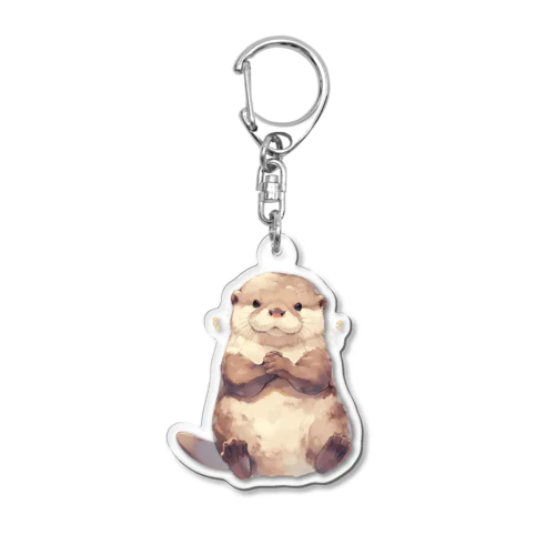 おねだりカワウソ Acrylic Key Chain