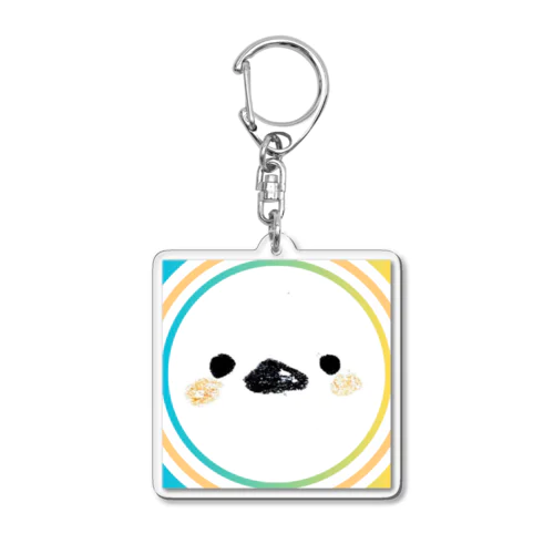 大富豪になりたいトリ Acrylic Key Chain