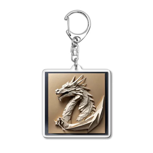 古代のドラゴン　折り紙05 Acrylic Key Chain