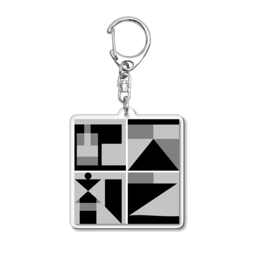 天の配剤（モノクロ版） Acrylic Key Chain