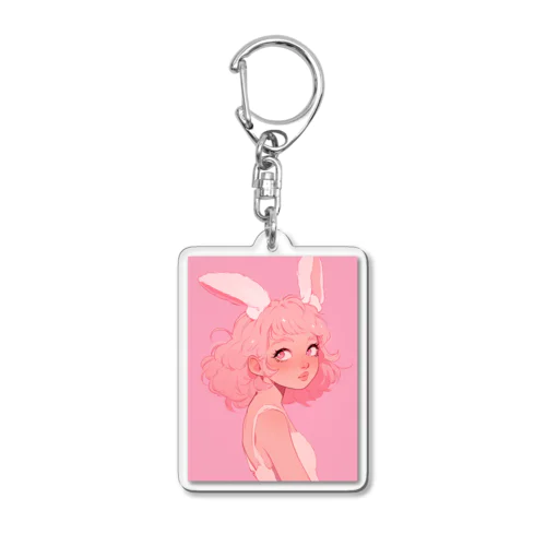 バニーガールの憂鬱 Acrylic Key Chain