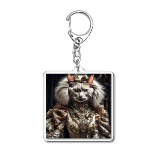 猫王国の王様猫 Acrylic Key Chain