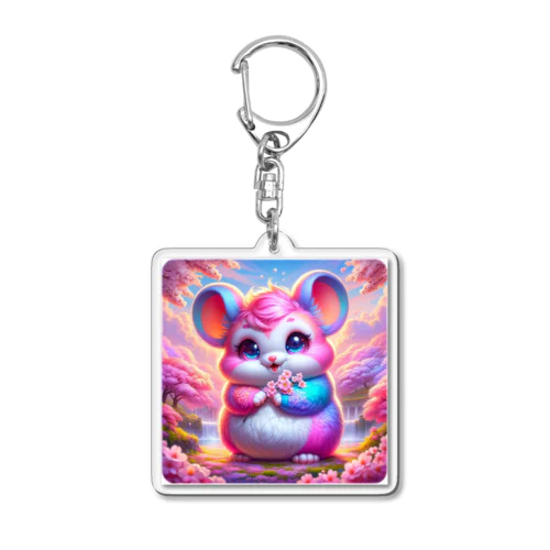 ぽちゃネズミのチビたん Acrylic Key Chain