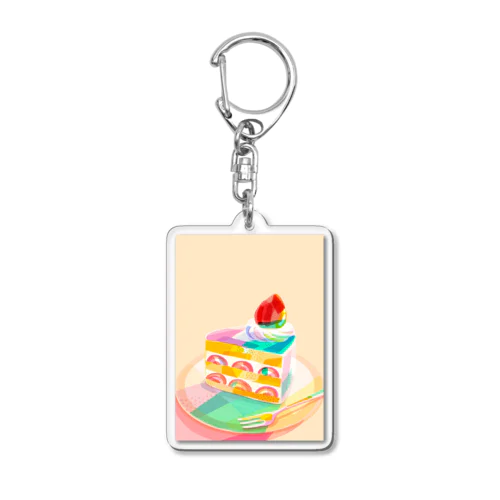 ショートケーキ Acrylic Key Chain