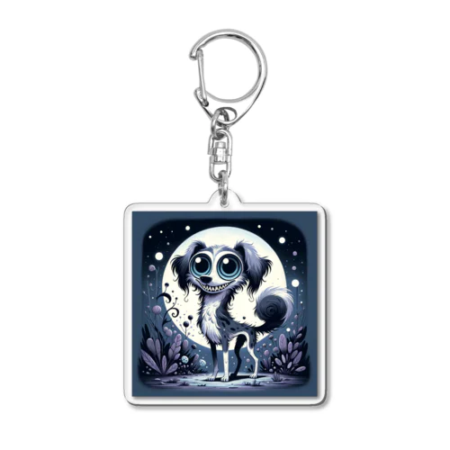 不気味で可愛い犬001 Acrylic Key Chain