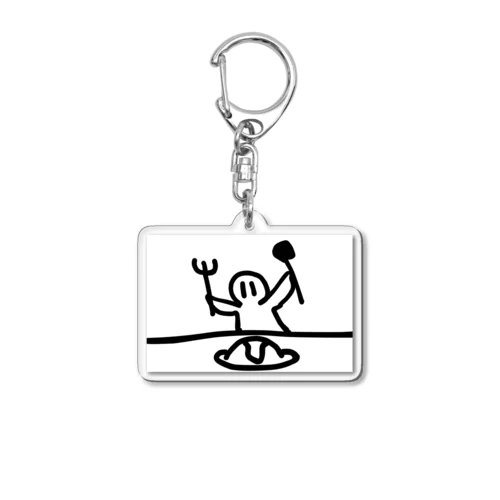 オムライスとコンセント君 Acrylic Key Chain