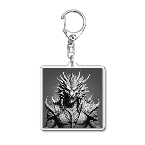 ドラゴン 鉛筆画03 Acrylic Key Chain