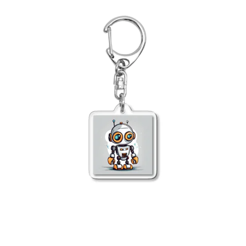 かわいいロボットのイラストグッズ Acrylic Key Chain