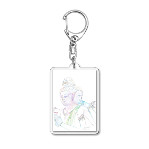 阿修羅像デッサン Acrylic Key Chain